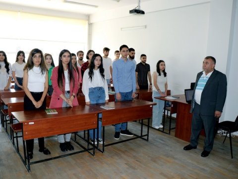  Tələbələrlə vətənpərvərliyin təbliği istiqamətində söhbət aparılıb-AzTU