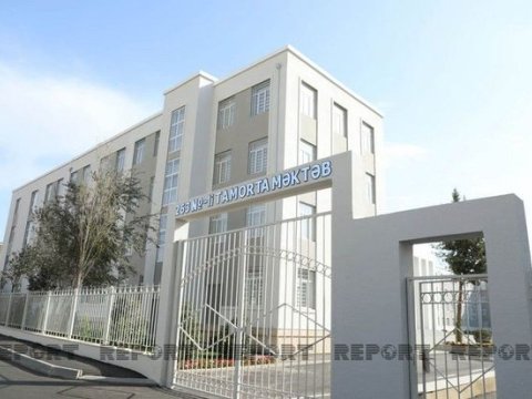 Bakıda sökülərək yenidən tikilən məktəbin açılışı olub - FOTO