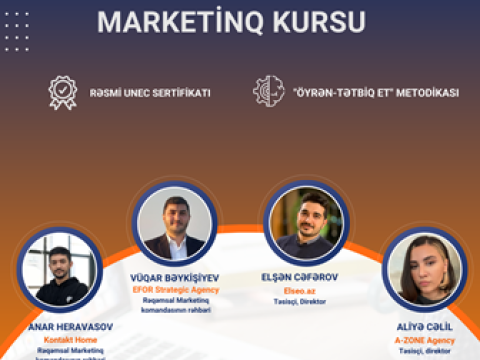 UNEC-də Rəqəmsal Marketinq kurslarına qeydiyyat başlayıb