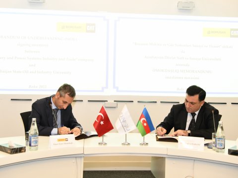 ADNSU ilə Türkiyə şirkəti arasında əməkdaşlıq memorandumu imzalanıb