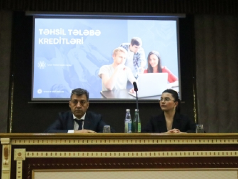 BDU-da Təhsil Tələbə Krediti Fondunun nümayəndələri ilə görüş keçirilib