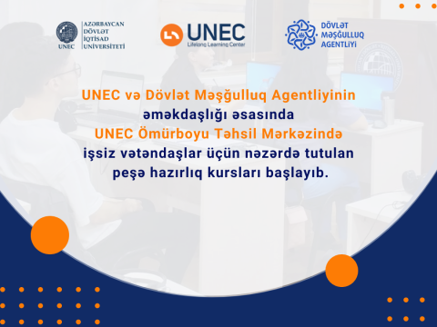 UNEC-də peşə hazırlığı üzrə kurslara start verilib
