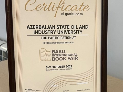Azİİ e-Kitab Evi Beynəlxalq Kitab Sərgisində təltif olunub