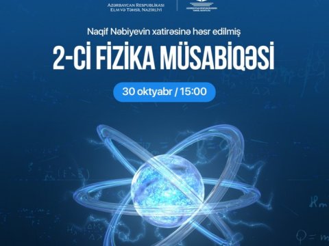 8-9-cu sinif şagirdləri arasında fizika müsabiqəsi keçiriləcək
