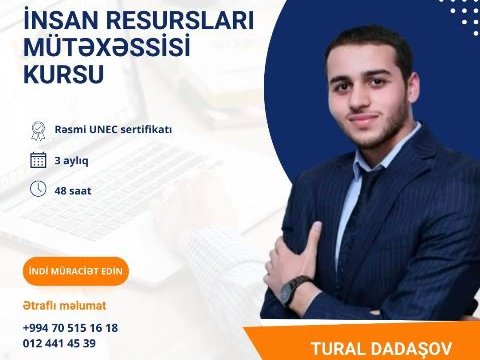 UNEC-də “İnsan resursları mütəxəssisi” kursuna qeydiyyat başladı