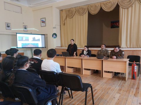 Məktəblərdə fövqəladə hallara davranış qaydaları ilə bağlı tədbirlər keçirilib - FOTO