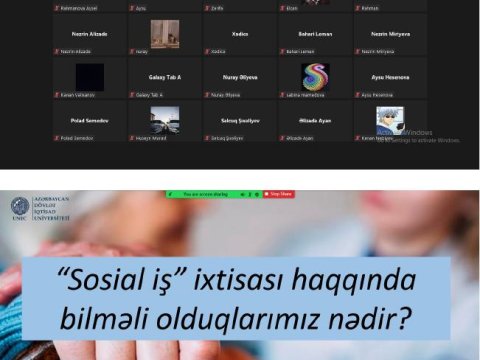 UNEC-in nümayəndələri şagirdlərlə ilə onlayn görüşüb