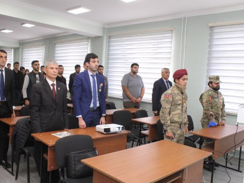 Bölgə universitetində maraqlı Zəfər Günü tədbiri-FOTO