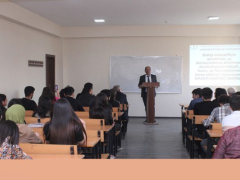 LDU-da bioloji mövzuda maarifləndirici seminar-FOTO