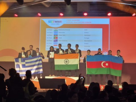 AzTU komandası Dünya Robot Olimpiadasının üçüncüsü olub