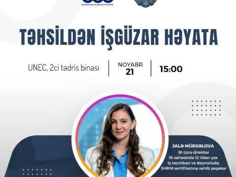 “Təhsildən işgüzar həyata” mövzusunda seminar keçiriləcək