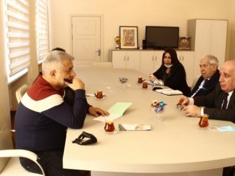 Qars Qafqaz Universitetinin professoru LDU-da olub-FOTO