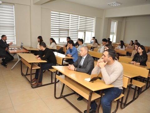 Mühəndislik fakültəsinin qrup nümayəndələri ilə görüş keçirilib