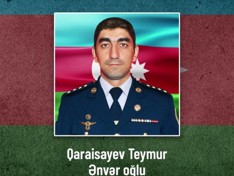 AzTU-nun məzunu Teymur Qaraisayevin “Qaraheybət” aviasiya poliqonunda şəhid olmasından bir il ötür     