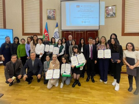 İkili Diplom Proqramının tələbəsi Koreya dili nitq müsabiqəsində uğur qazanıb  