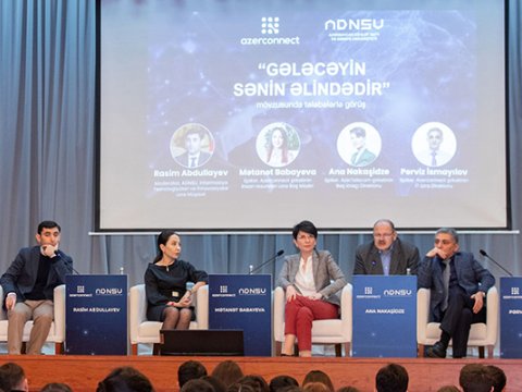 ADNSU-da Azerconnect və AzerTelecom şirkətlərinin rəhbərliyi tələbələrlə görüşüb