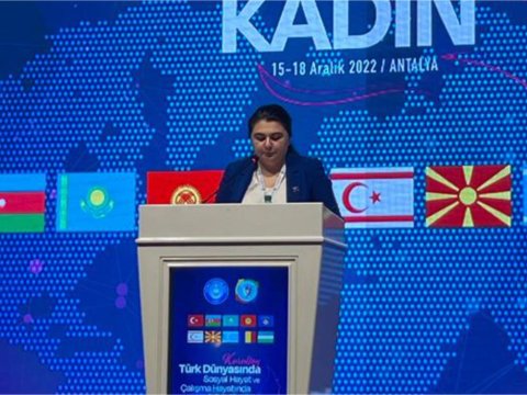 BMU THİK sədri Antalyada keçirilən qurultayda çıxış edib  