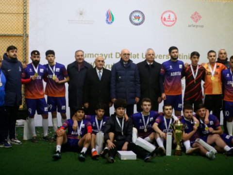 Tələbələr arasında minifutbol üzrə çempionat başa çatıb