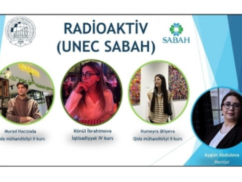 UNEC-in komandası startap layihəsini təqdim edir