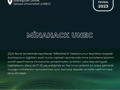 UNEC-də “MİNAHACK” hakatonu keçiriləcək