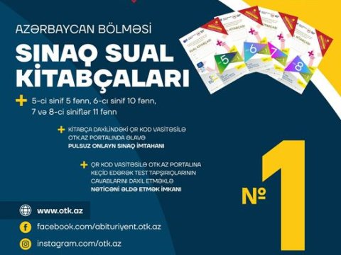 Şagirdlər üçün tədris ilinin ¼ hissəsini əhatə edən sual kitabçası hazırlanıb-DİM