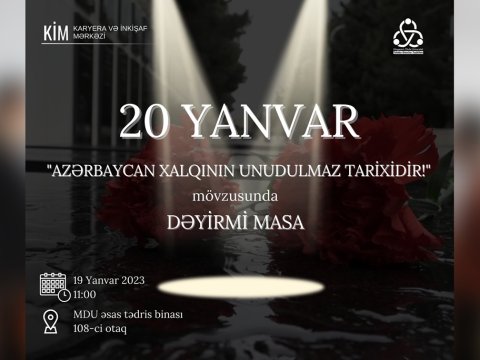 MDU-da  Ümumxalq Hüzn Gününə həsr olunmuş dəyirmi masa keçirilib