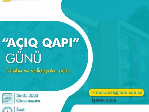 Növbəti “Açıq qapı” günü keçiriləcək