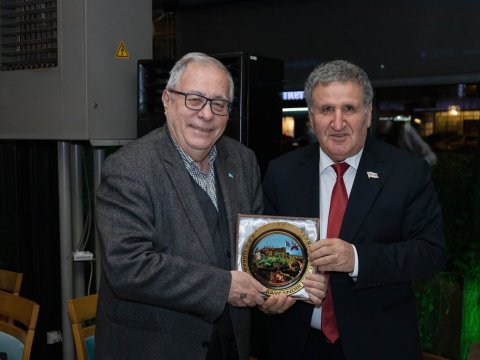Akademik İsa Həbibbəyli professor Əhməd Bican Ərcilasun ilə  görüşüb