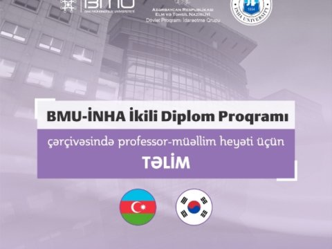 BMU-İNHA İDP çərçivəsində Koreyada növbəti təlimin keçirilməsi planlaşdırılır