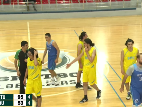 AzTU komandası Basketbol üzrə Tələbə Liqasının 8-ci turunu qalibiyyətlə başa vurub - VİDEO