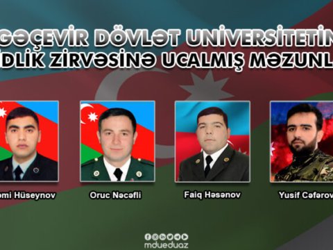 Şəhidlik zirvəsinə ucalmış məzunlarımız-MDU