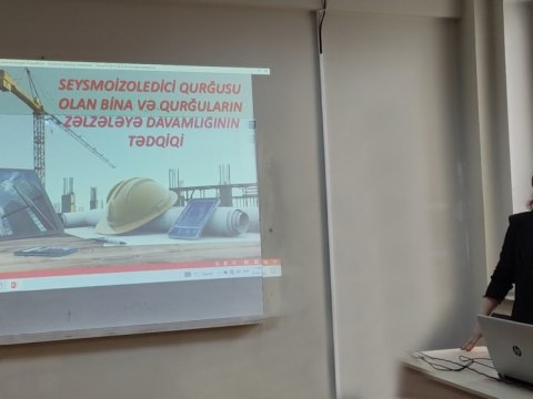 Bina və qurğuların zəlzələyə davamlılığı haqqında elmi seminar 