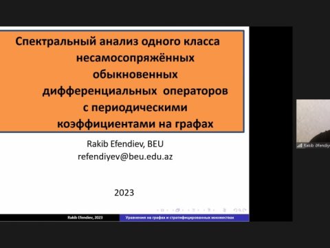 BMU-nun alimi elmi seminarda məruzə ilə çıxış edib