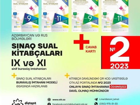 DİM tərəfindən yeni sual kitabçaları dərc olunub