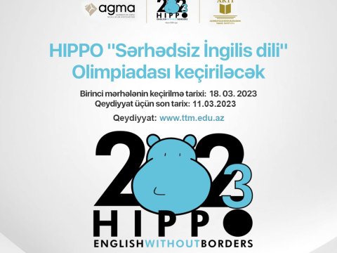 “HIPPO” İngilis dili Olimpiadasına qeydiyyat başlayıb