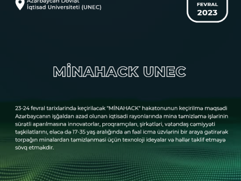 Ölkədə ilk dəfə olaraq “MİNAHACK” hakatonu keçiriləcək