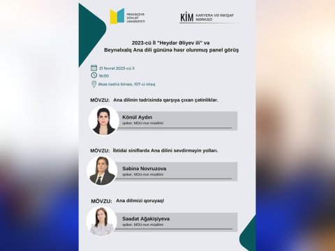 MDU-da “Beynəlxalq Ana dili Günü” qeyd olunub