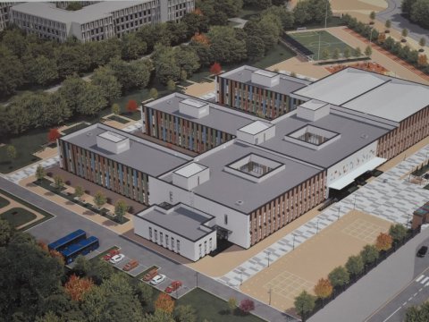 Özbəkistanın Füzulidə tikdiyi məktəb belə olacaq - FOTO