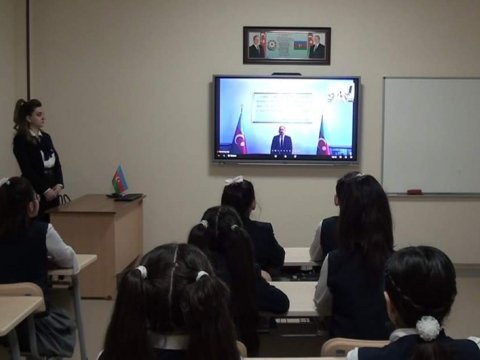 Naxçıvanda 200 məktəb interaktiv dərsə qoşulub - FOTO