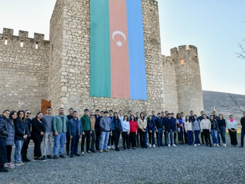 Gənc diplomatlar Ağdamda səfərdə olublar