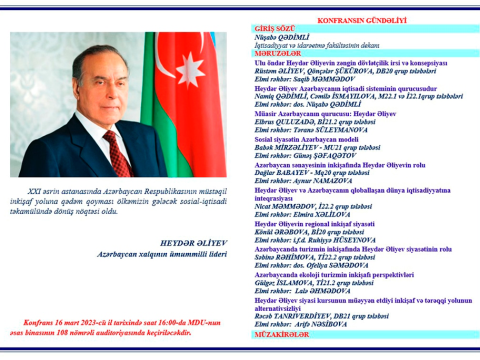 “Heydər Əliyev İli”nin tələbə elmi konfransı keçirilib