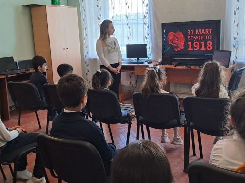 Məktəbdənkənar təhsil müəssisələrində Soyqırımı qurbanları anıldı