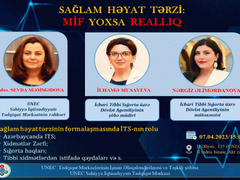 UNEC-də seminar: “Sağlam həyat tərzi: Mif yoxsa Reallıq”