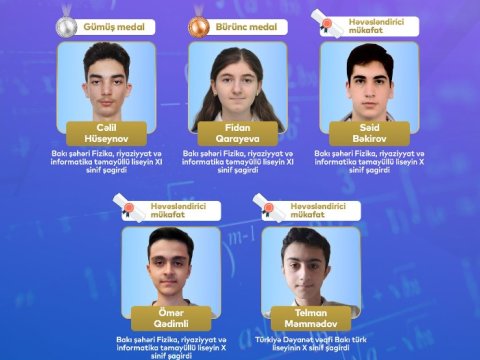 Şagirdlərimiz Balkan Riyaziyyat Olimpiadasında medallar qazandılar