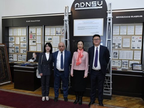 Rektor Çinin ölkəmizdəki səfiri ilə görüşüb 