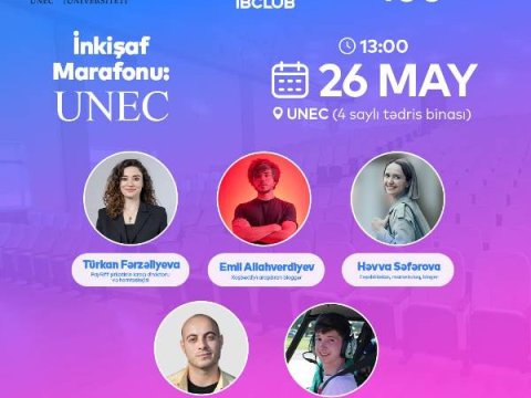 UNEC tələbələri üçün inkişaf marafonu keçiriləcək