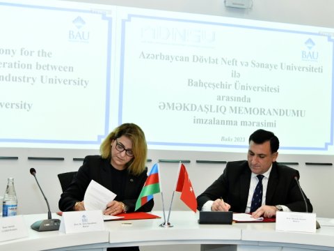 ADNSU Bahçeşehir Universiteti ilə Memorandum imzalayıb