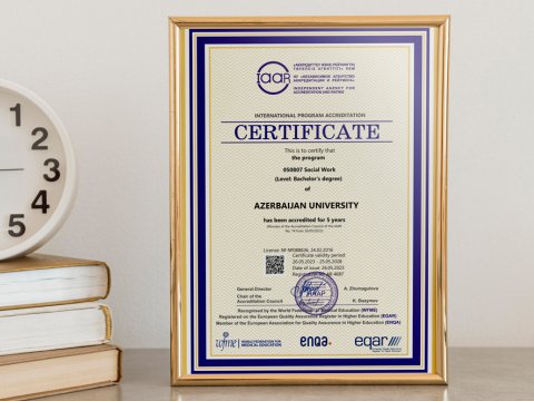 Azərbaycan Universitetinin Sosial iş ixtisası beynəlxalq akkreditasiyadan keçib