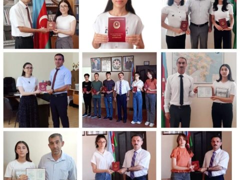 Məzunlara attestatlar təqdim olunub:  fərqlənmə ilə bitirənlər var...  
