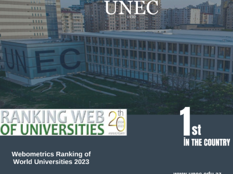 UNEC “Webometrics” də birinci oldu